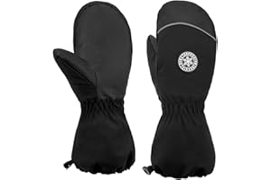 RunRRIn Kids Mittens - Waterproof Warm Winter Gloves for Boys and Girls, Thermal Insulated for Snow Play & Cold Weather