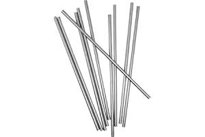 MAIRUKER 5Pcs 8mmx300mm Metal Round Rods, 304 Stainless Steel Solid Round Rod for DIY Craft, Shaft Gear, Drill Lathes Boring Machine Turning Miniature Axle