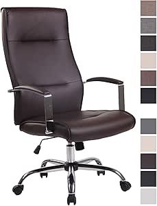 CLP Silla De Oficina Portland Acolchada & Tapizada En Simil Cuero o