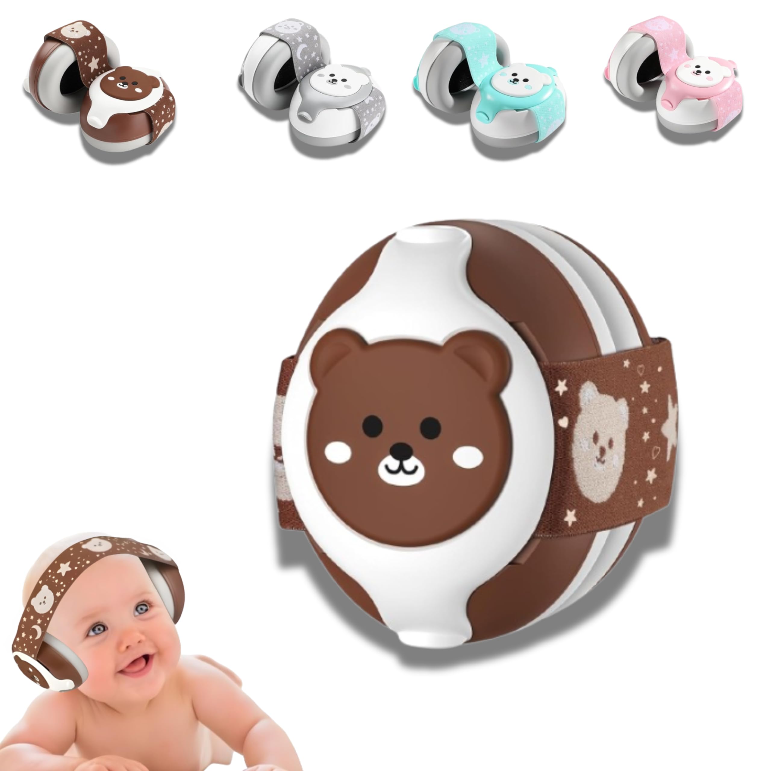 Hcol Baby Earmuffs (BROWN)