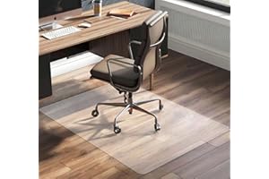 Naturei Clear Chair Mat for Hard Floors, 47'' x 29'' Transparent Office Mats, Heavy Duty Floor Protector Mat for Office & Home - Rectangle
