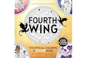 Fourth Wing: The Official Coloring & Sticker Book (Includes 2 Pages of Stickers to Color) (Dover Adult Coloring Books)