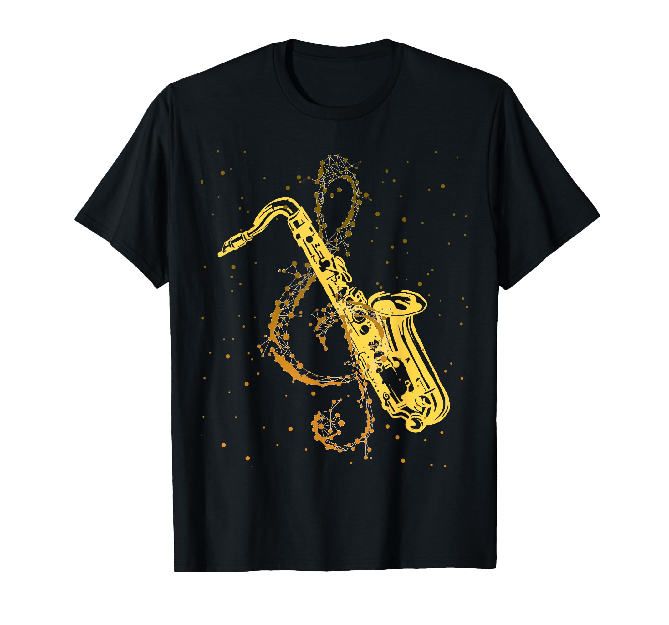 Treble Clef Saxophonist Jazz Musician Sax Player Saxophone T-Shirt
