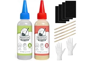 EIGTWEN 5min Golf Club Epoxy, 125+125ml Extra Strength Golf Shaft Epoxy, Applicable to All Clubheads, Drivers, Putters, and I