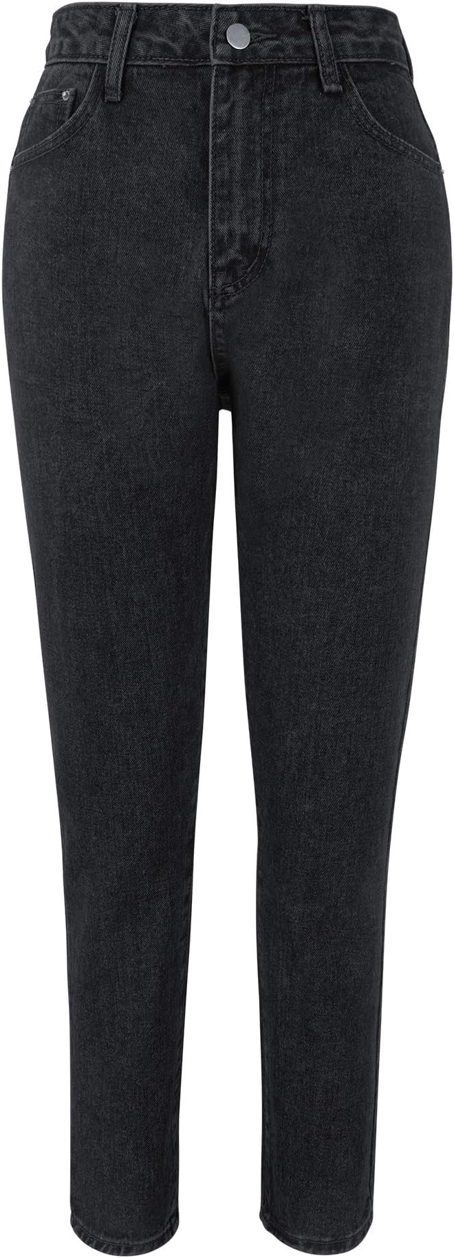 TAIPOVE Vintage Straight Leg Mom Jean Slim Fit Hight Waisted Rise Casual Black Denim Smart Jeans Trousers Pants Jegging for Work UK Ladies Women New 6-16 Black Dark Blue Light Blue