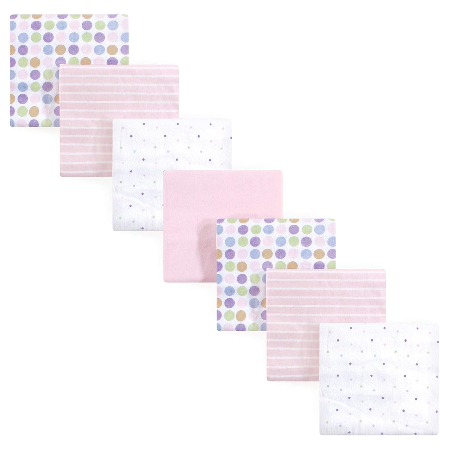 Luvable Friends Unisex Baby Cotton Flannel Receiving Blankets Bundle, Basic Elephant, One Size: Baby