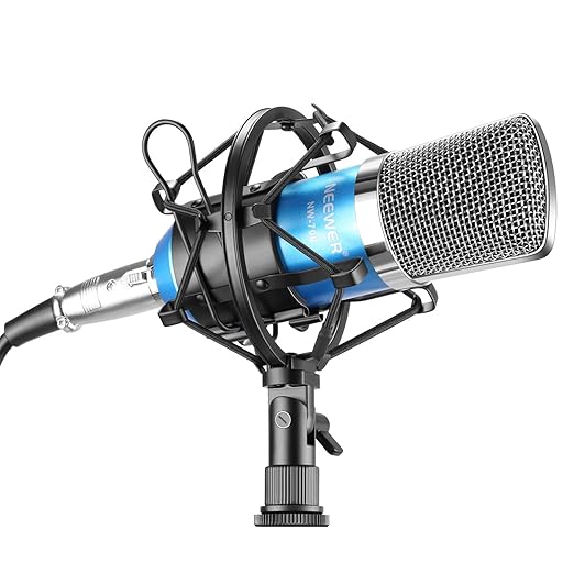 Neewer NW700 Professional Studio Condenser Microphone Set, Blue