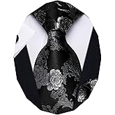 YourTies Paisley Tie Sets Floral Necktie Handkerchief Cufflinks Set Silk Woven Ties Business Wedding Party
