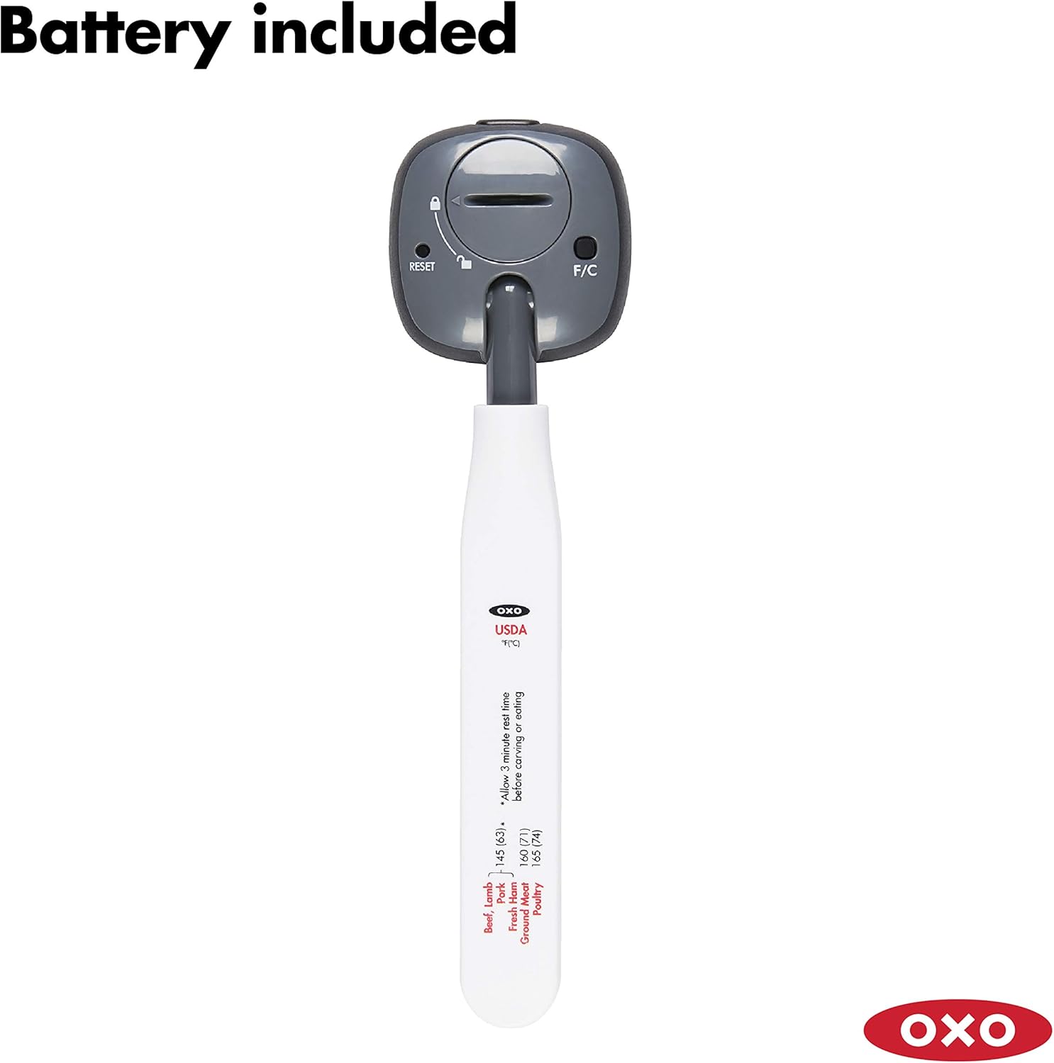 OXO Good Grips Chef's Precision Digital Instant Read Thermometer, Black, 1: Kitchen & Dining