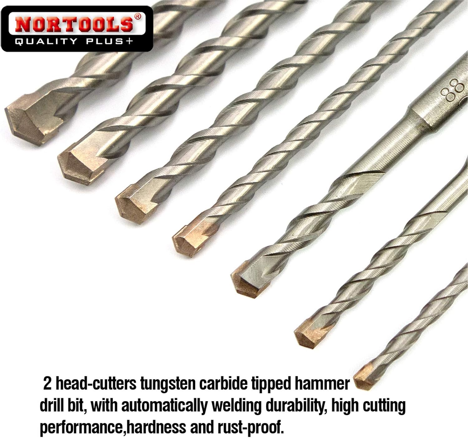 NORTOOLS SDS Drill Bit Set,SDS Plus Rotary Hammer Concrete Drill Set - Image 4