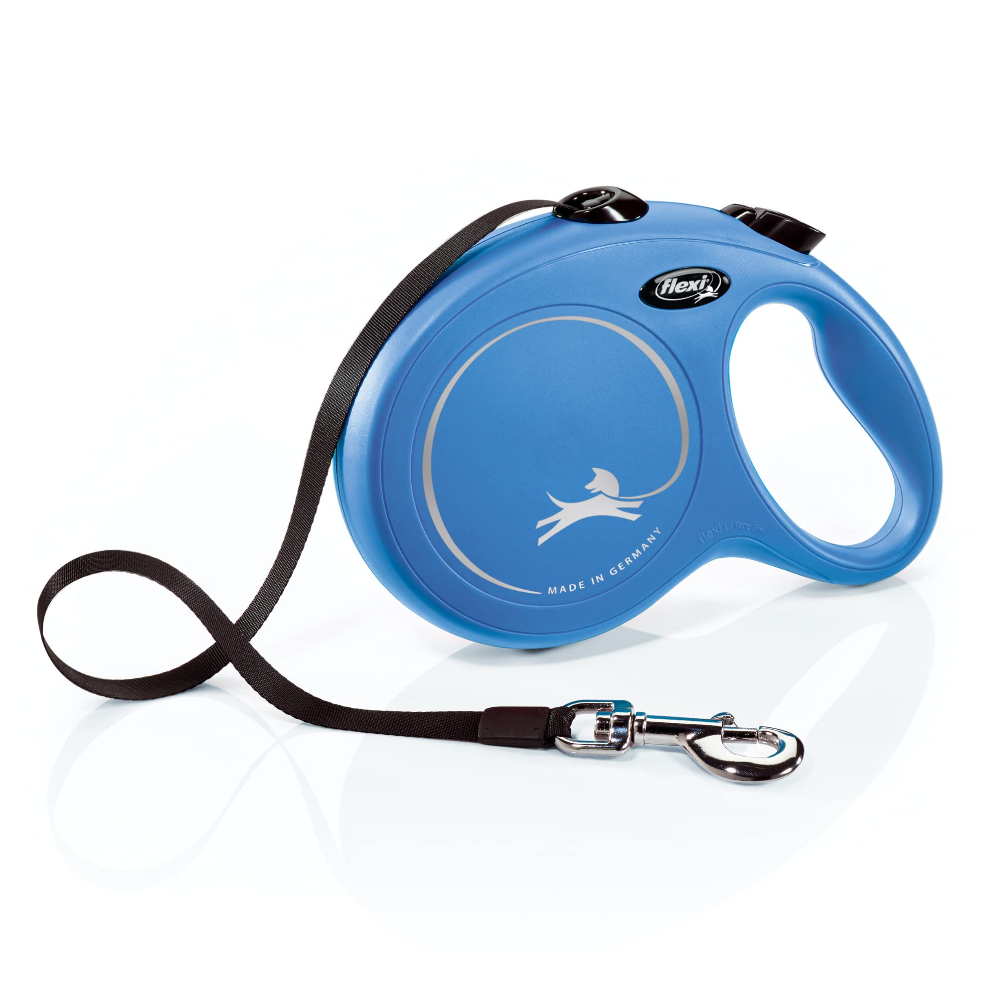 Flexi CL30T8.250.BL New Classic Tape Retractable Leash, Blue, Large/26' — image 1