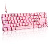 LexonElec 60% Wired Gaming Keyboard, RGB Backlit