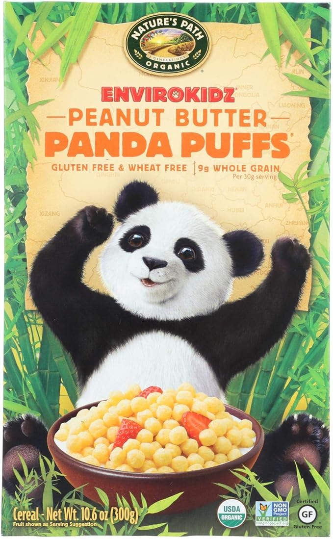 Envirokidz Organic Panda Puffs Peanut Butter Case of 12