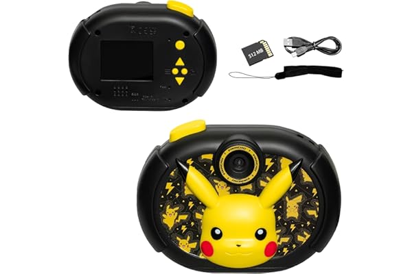 Pokemon Pikachu Kids Camera with SD Card Digital Camera with Video