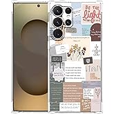 Hsondcn Case for Samsung Galaxy S25 Ultra with Christian Design,Christ Jesus Quotes Verse Collage Pattern,Trendy Soft TPU Phone Cover Bumper(S25U,Bible)