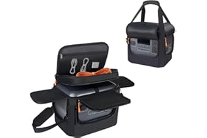 Portable Carrying Bag Compatible with BLUETTI Elite 100 V2/AC70/AC70P& Jackery Explorer 1000 V2/1000，Power Station Storage Case for Accessories & Solar Generator，Adjustable Shoulder Strap（Only Bag）