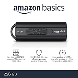 Amazon Basics 256 GB Ultra Fast USB 3.1 High