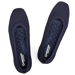Frank Mully Womens Square Toe Flat Shoes