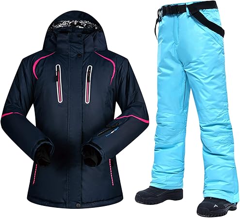 Amazon.com : Bwchuxin Winter Ski Suit for Woman's, Warm Windproof Waterproof Ski Jacket Ski 