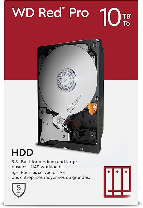 Wd Red Pro 10tb Nas 3 5 Internal Hard Drive 70 Rpm Class Sata 6 Gb S Cmr 256mb Cache Amazon Co Uk Computers Accessories