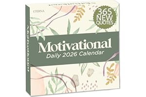 ETERNA GOODS 2026 Motivational Calendar | Includes 365 Positive Quotes and Affirmations, Enjoy a Whole Year of Inspirational Quotes, Phrases & Affirmations for Success, Happiness & Personal Growth