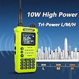 (3rd Gen) TIDRADIO TD-H8 10W Ham Radio CHIRP/APP/Bluetooth 199CH Green view 3