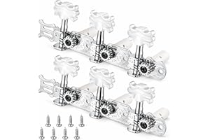 1 Pair Classical Guitar Tuning Pegs 3L 3R Acoustic Guitar Tuners Machine Head Metal String Pegs Tuning Keys with Screws Plast