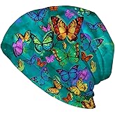 Beautiful Peacock Womens Slouchy Beanie Cotton Chemo Caps Cancer Headwear Hats Turban Baggy Skull Sleep Scarf