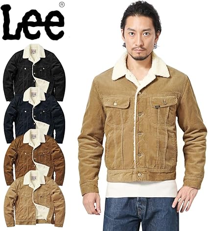 Amazon Lee リー Lt0647 コーデュロイ ボアストームライダー ジャケット M 4 Navy コート ジャケット 通販