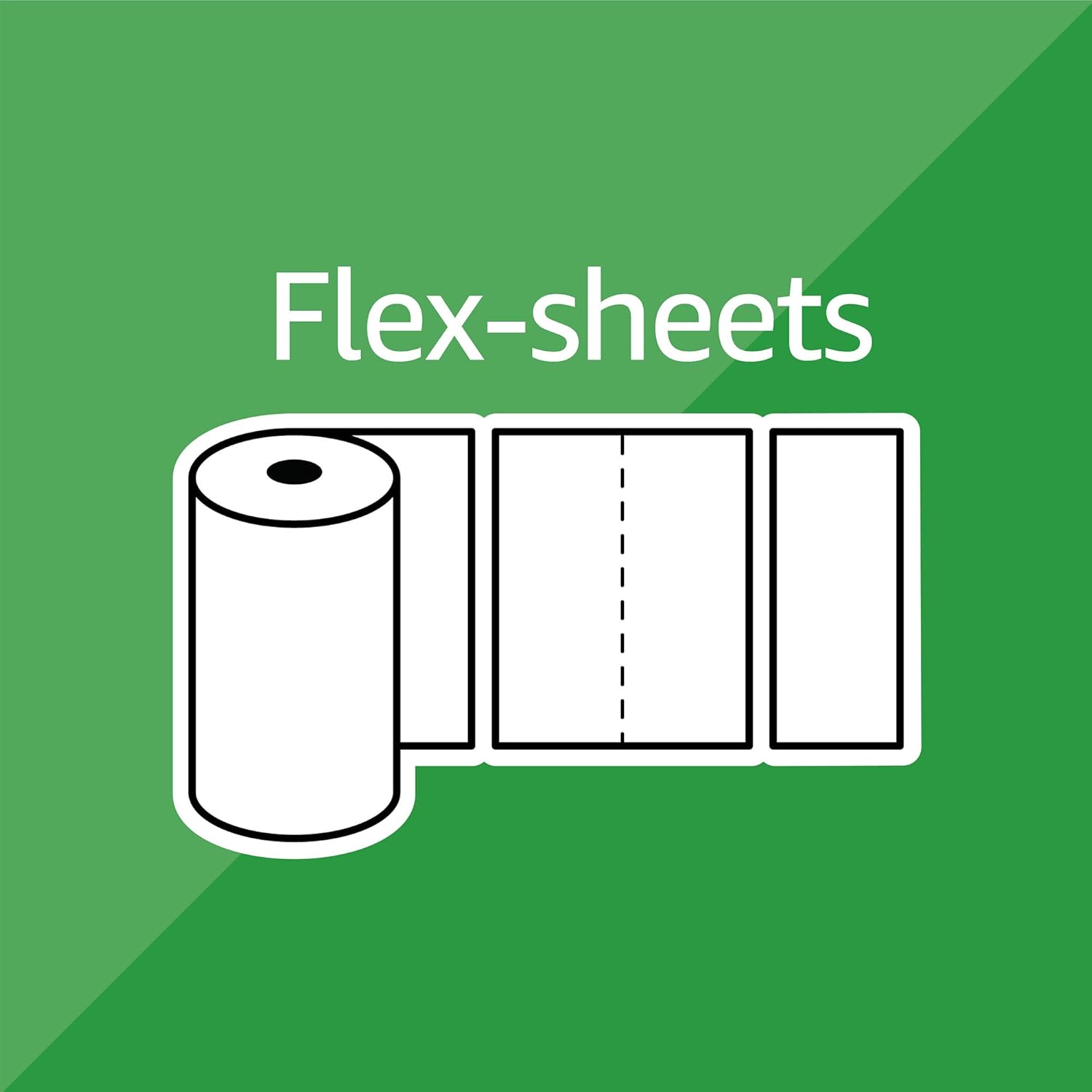  Brand - Solimo Basic Flex-Sheets Paper Towels, 12 Value Rolls, White, 150 Sheets per Roll (New Version): Health & Personal Care
