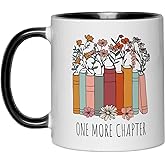 Funny Gifts for Book Lover,Bookish Coffee Mug,Birthday Thanksgiving Christmas Gifts For Librarian Reading Enthusiast Teacher,One More Chapter Bookworm Tea Cup 11 OZ