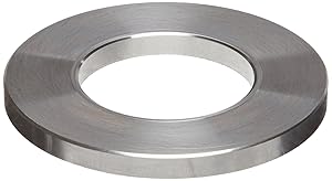 18-8 Stainless Steel Flat Washer, Black Oxide Finish, 1" Hole Size, 1.625" ID, 3" OD, 0.125" Nominal Thickness, Made in US