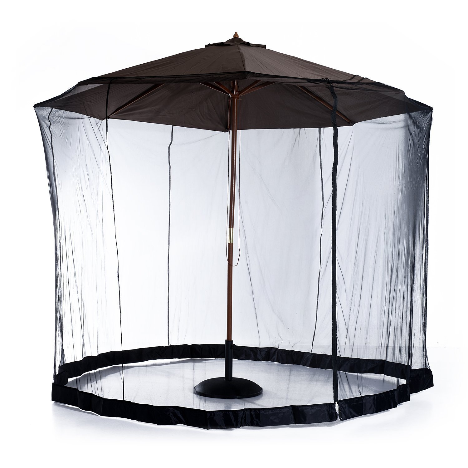 Outsunny 3m Garden Umbrella Parasol Table Mosquito Net Cover Screen Bug Netting Cover