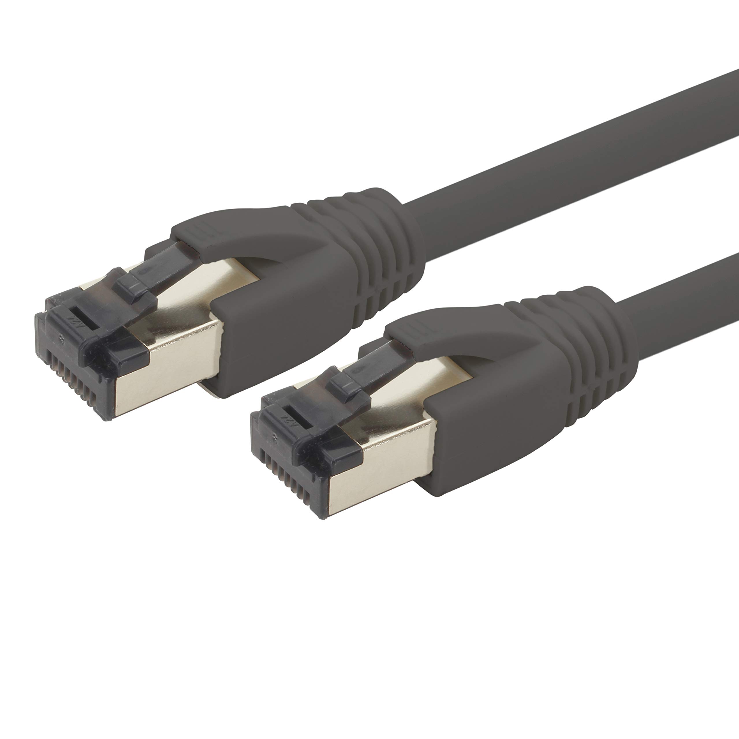 1aTTack.de 5m Cat 8 network cable CAT8 cable black - 1 piece Cat.8 Lan 2000 MHz 40 Gbit s 40GBase-T Poe+ patch cable Ethernet cable LSZH - 1 x 5 meter black