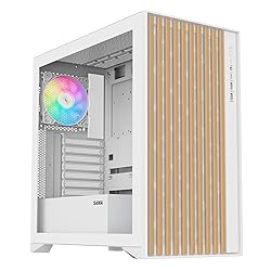 SAMA V Nature Mid Tower PC Case with Genuine Walnut