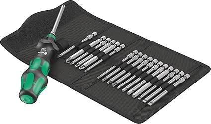Wera 05057482001 Kraftform Kompakt Turbo 1 Jeu De Tournevis A Engrenages 18 Parties Amazon Fr Bricolage