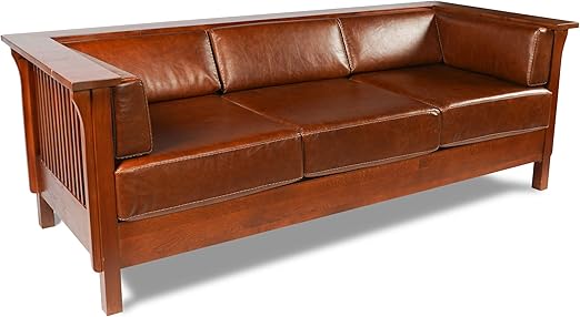 Amazon Com Arts And Crafts Craftsman Cubic Slat Side Sofa