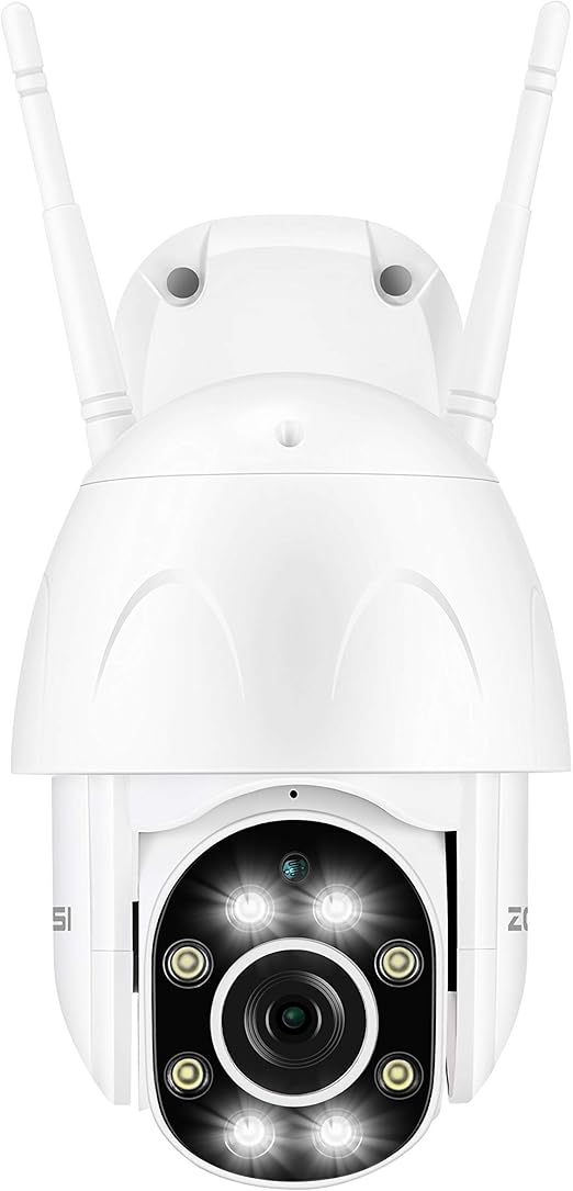 ZOSI 1080p PTZ Dome Wireless Security Camera Outdoor, Pan