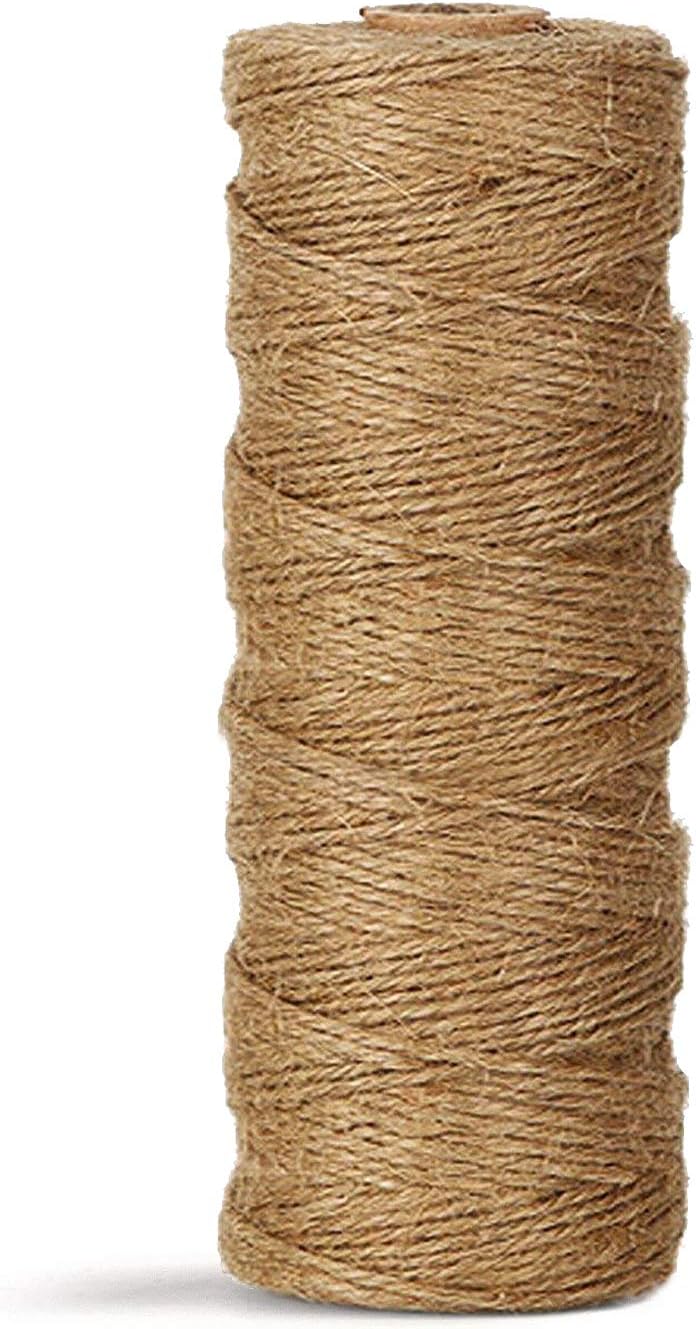 Natural Jute Twine Durable Industrial Packing Materials Heavy Duty Natural Brown Twine Jute Rope/String 3280ft/1000m for Arts, Crafts & Gardening Applications
