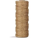 Natural Jute Twine Durable Industrial Packing Materials Heavy Duty Natural Brown Twine Jute Rope/String 328ft/100m for Arts,