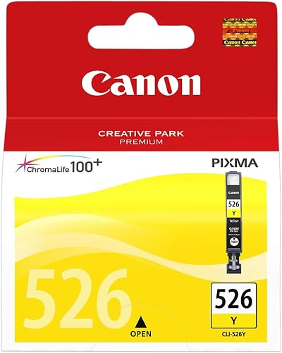 Canon CLI 526Y Yellow Ink Tank ChromaLife 100+ for PIXMA ip4850 MG5150