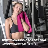 Sukeen Cooling Towel 40x12in Hyper-Evaporative Mesh Gym Bath Sweat Bandana view 2