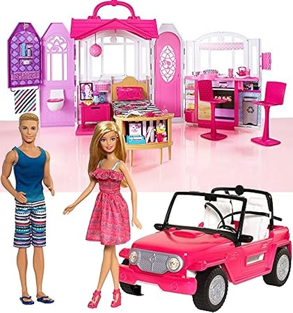 barbie beach cruiser and ken doll