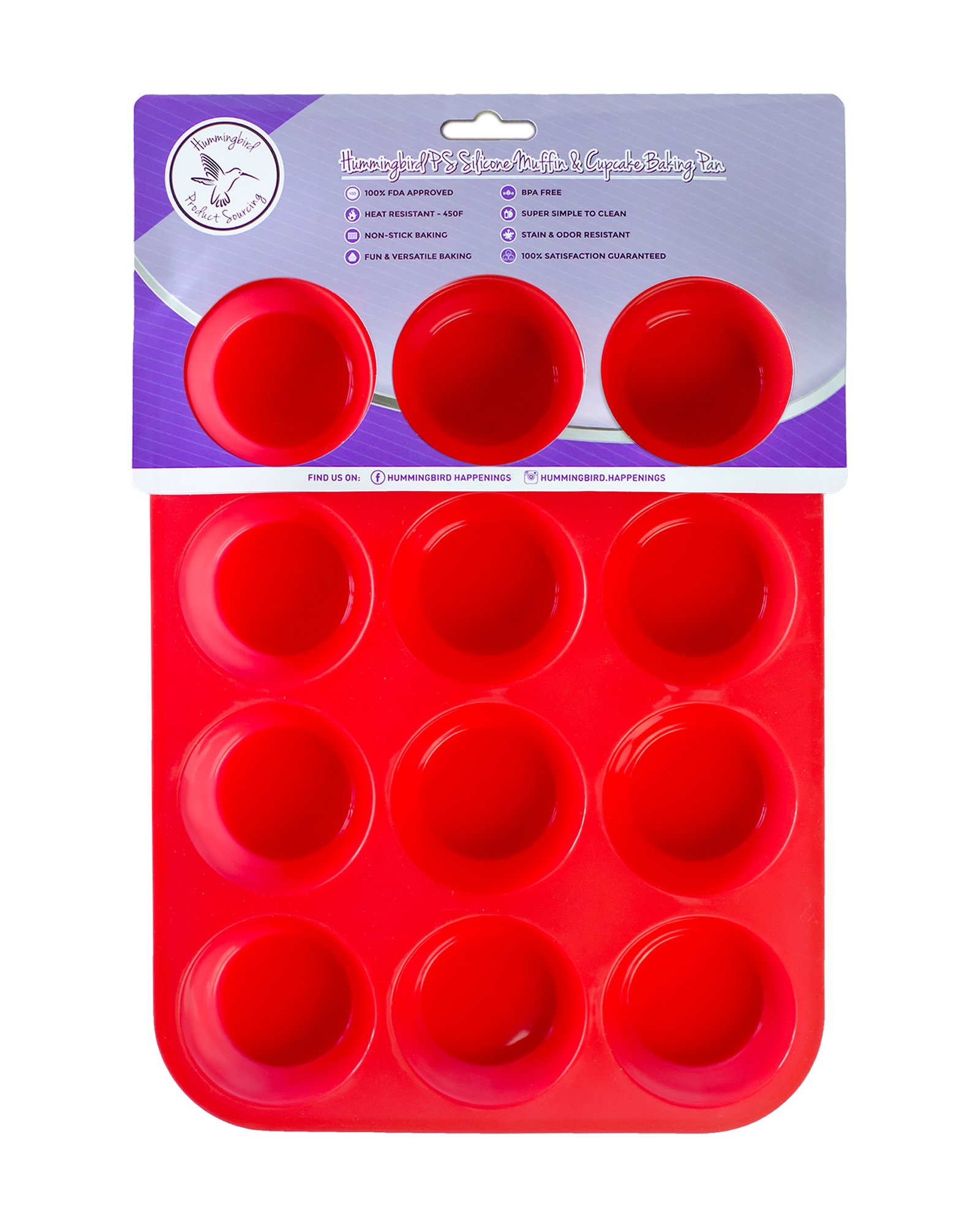 Silicone Baking Pans Hummingbird PS Silicone Muffin Pan Silicone Muffin