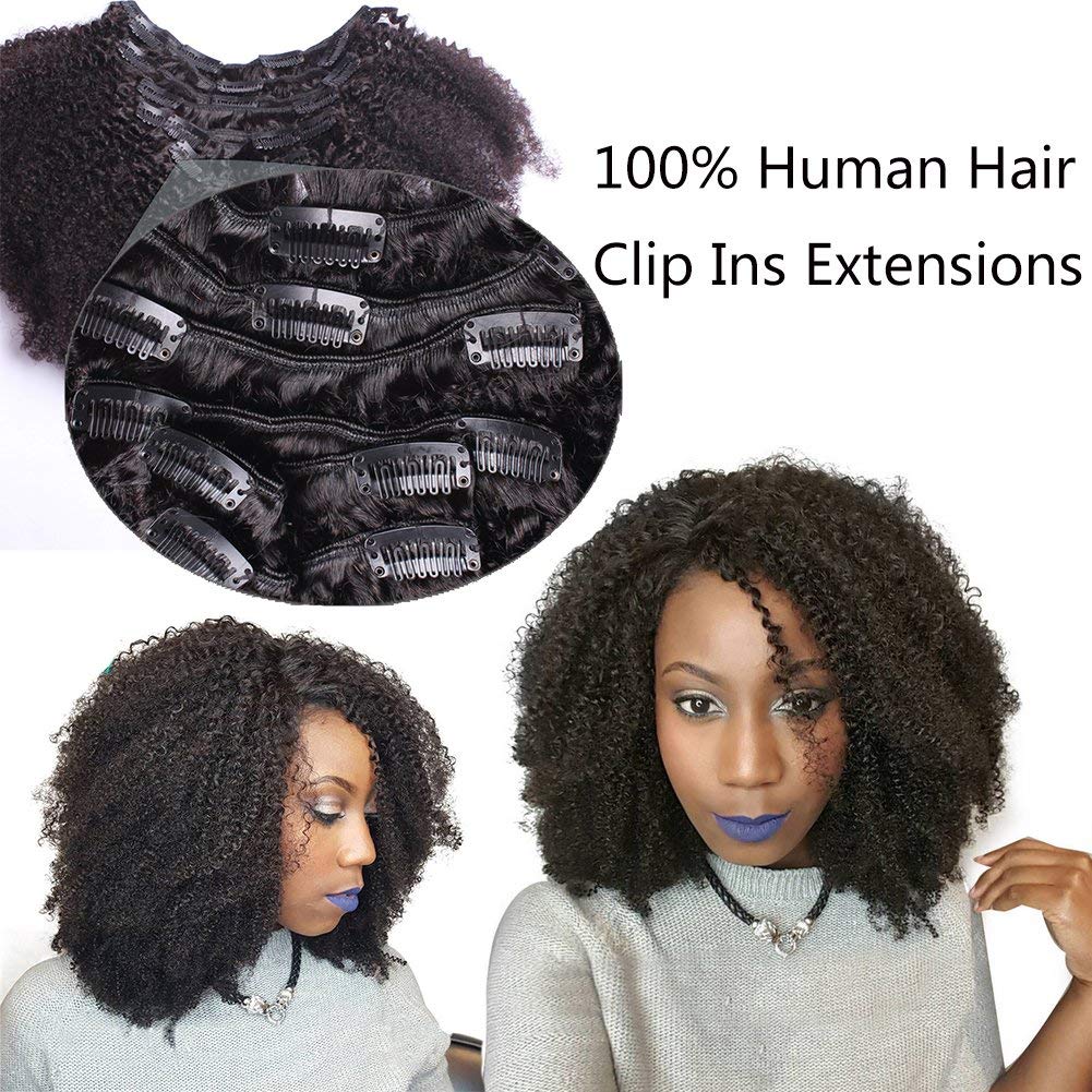 Buy Nicewig Hair 18inch Clip Ins 4b 4c Afro Kinky Curly Hair