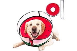 Inflatable Dog Cone Collar with Enhanced Anti-Licking, Soft Neck Donut for Dogs Cats, Recovery Pet Cone Collar After Surgery 