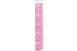 Whitmor 6636-1229-PINK Fashion Polypro Color Organizer Collection Hanging Shoe Shelves, Pink