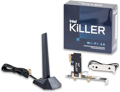 Intel Killer Wi-Fi 6E AX1675 PCI Card AX210D2WGNVXC WiFi 6E Card