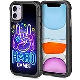 XWMHHP Compatible with iPhone 11 Case Cool Hard Game Design for Boys Kids Teens, 3-Layer Rugged Shockproof Anti-Slip Hard Bumper Silicone Rubber Heavy Duty Protection Cover