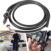 6FT WD24X10066 WD24X10043 Portable Dishwasher Drain and Fill Hose Unicouple Assembly for GE 2813323 AP5789090 PS8746200 WD24X10043